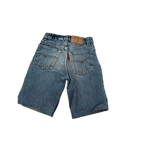 Vintage Levi’s Made USA Childrens Cut Off Denim Distressed Shorts size 24 kids‎ - Picture 2 of 11